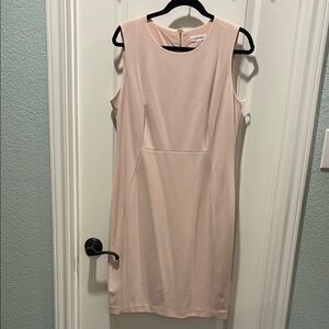Calvin Klein Pink Sleeveless Sheath Dress